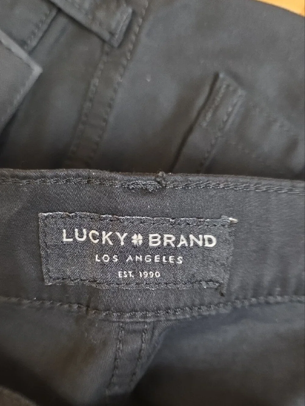 NWT Lucky Brand 121 Slim Straight Chino Style Pants Mens Black Size 32x30